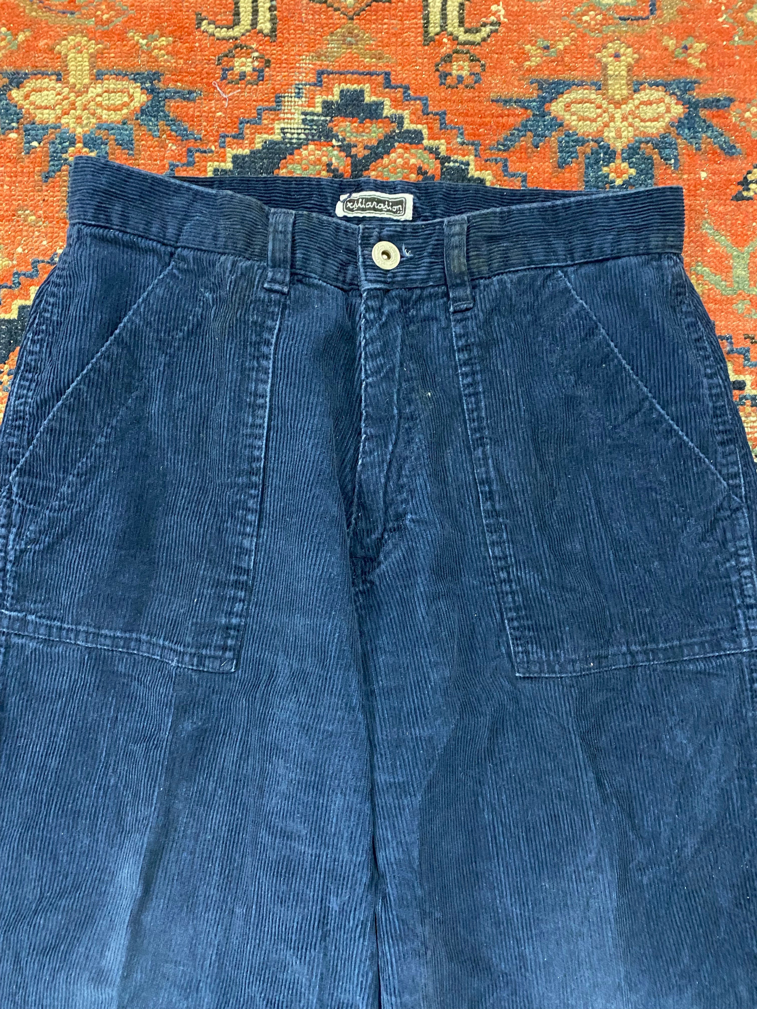 Vintage Corduroy Fatigue Pocket Pants - 28IN/W