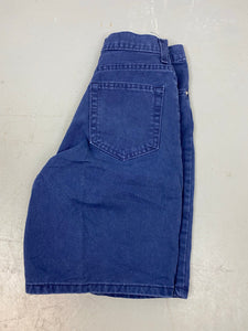 Vintage Blue / Purple High Waisted Denim shorts - 26in