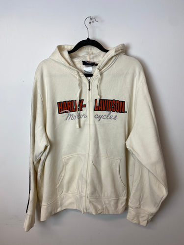 Vintage Creme Harley Davidson Full-zip - M