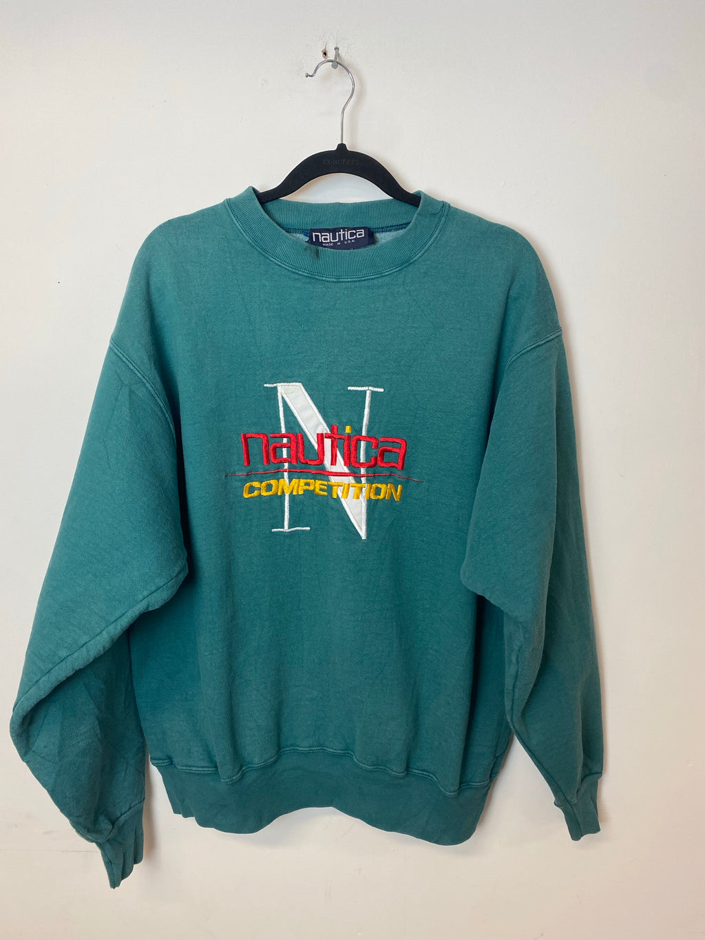 Vintage Embroidered Nautica Competition Crewneck - L