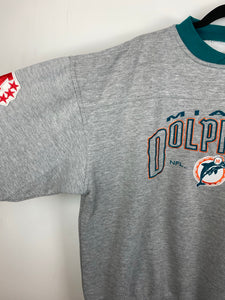 90s embroidered Miami Dolphins crewneck