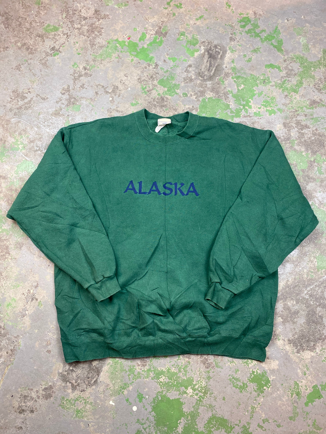 Heavy weight embroidered Alaska crewneck
