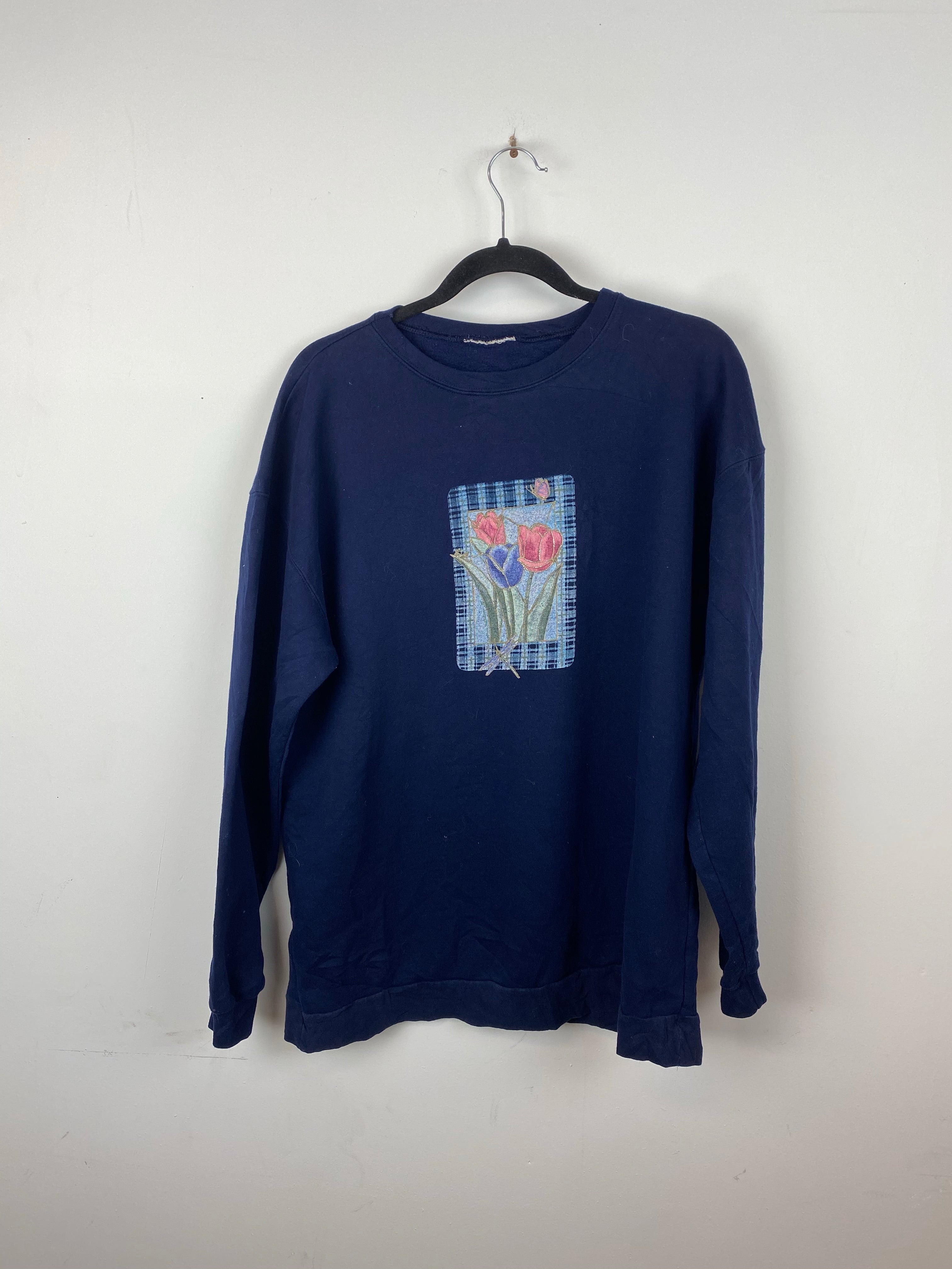 90s Flower crewneck