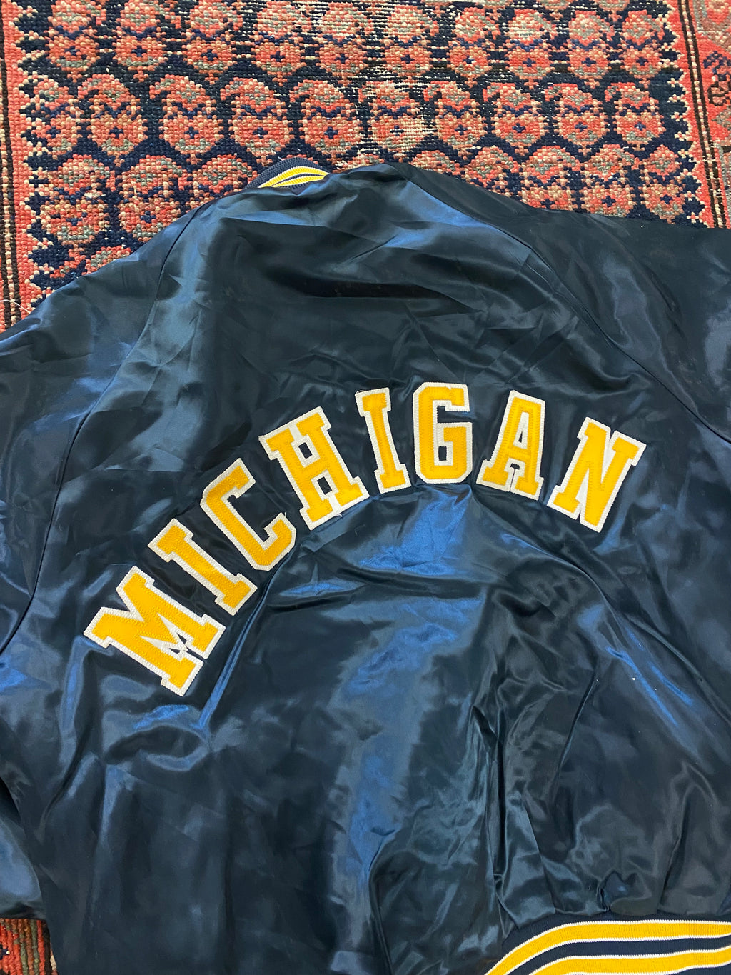 Vintage Satin Michigan Jacket - S