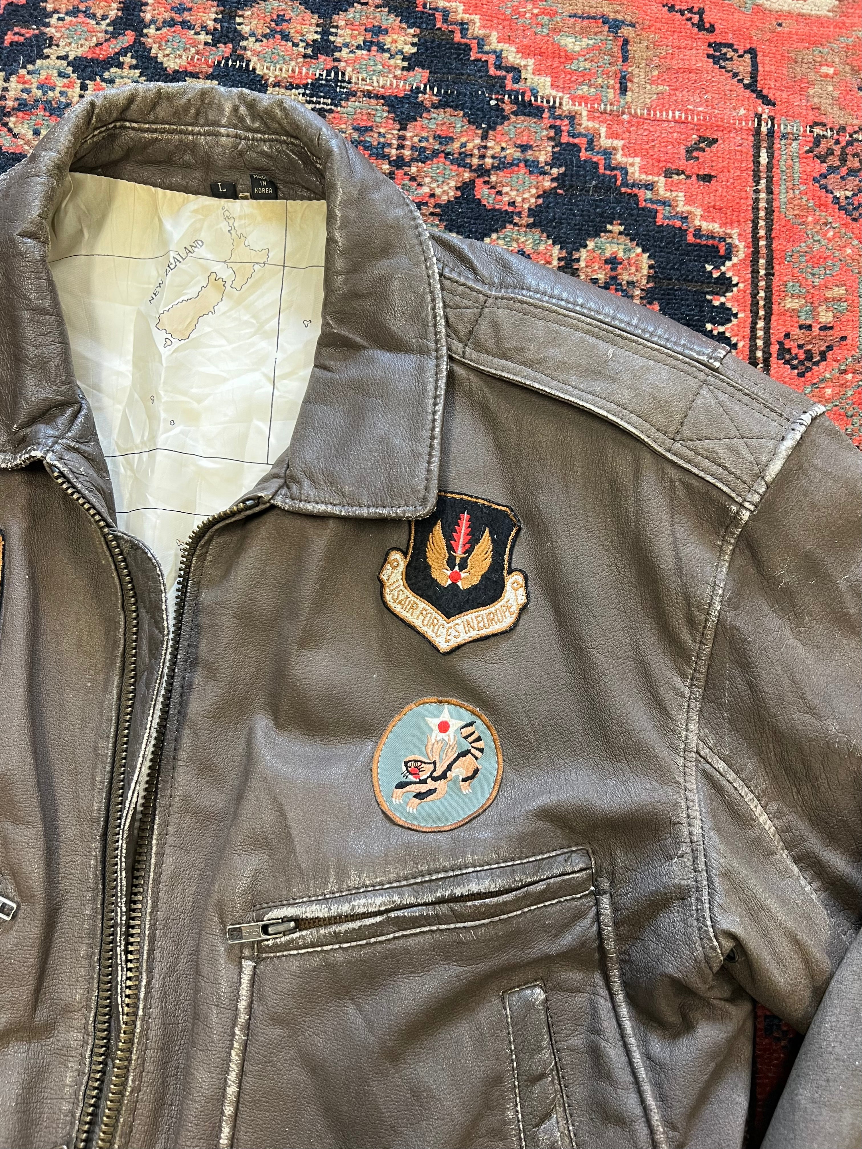VINTAGE LEATHER JACKET - MEDIUM