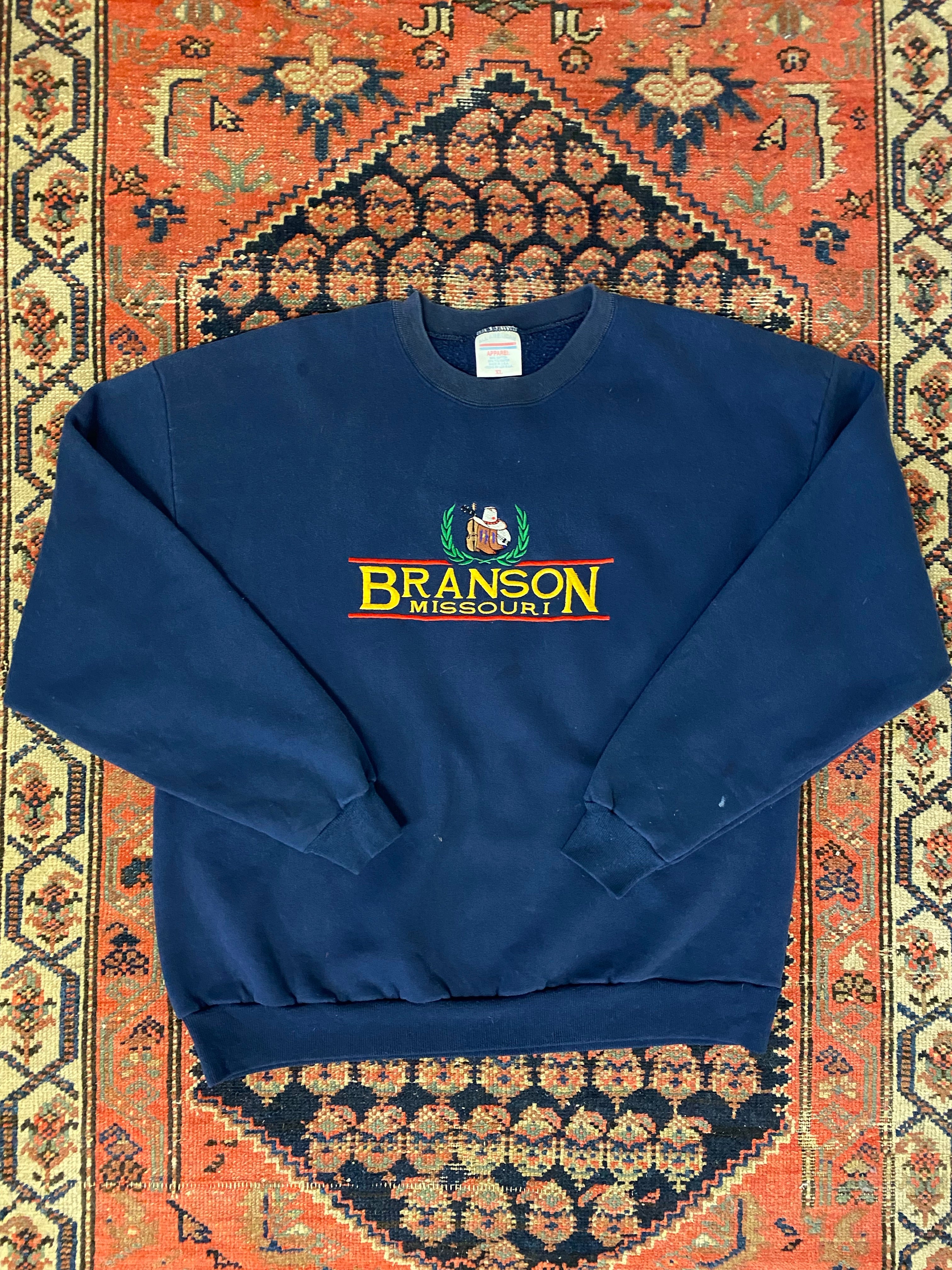 Vintage Embroidered Branson Crewneck - L