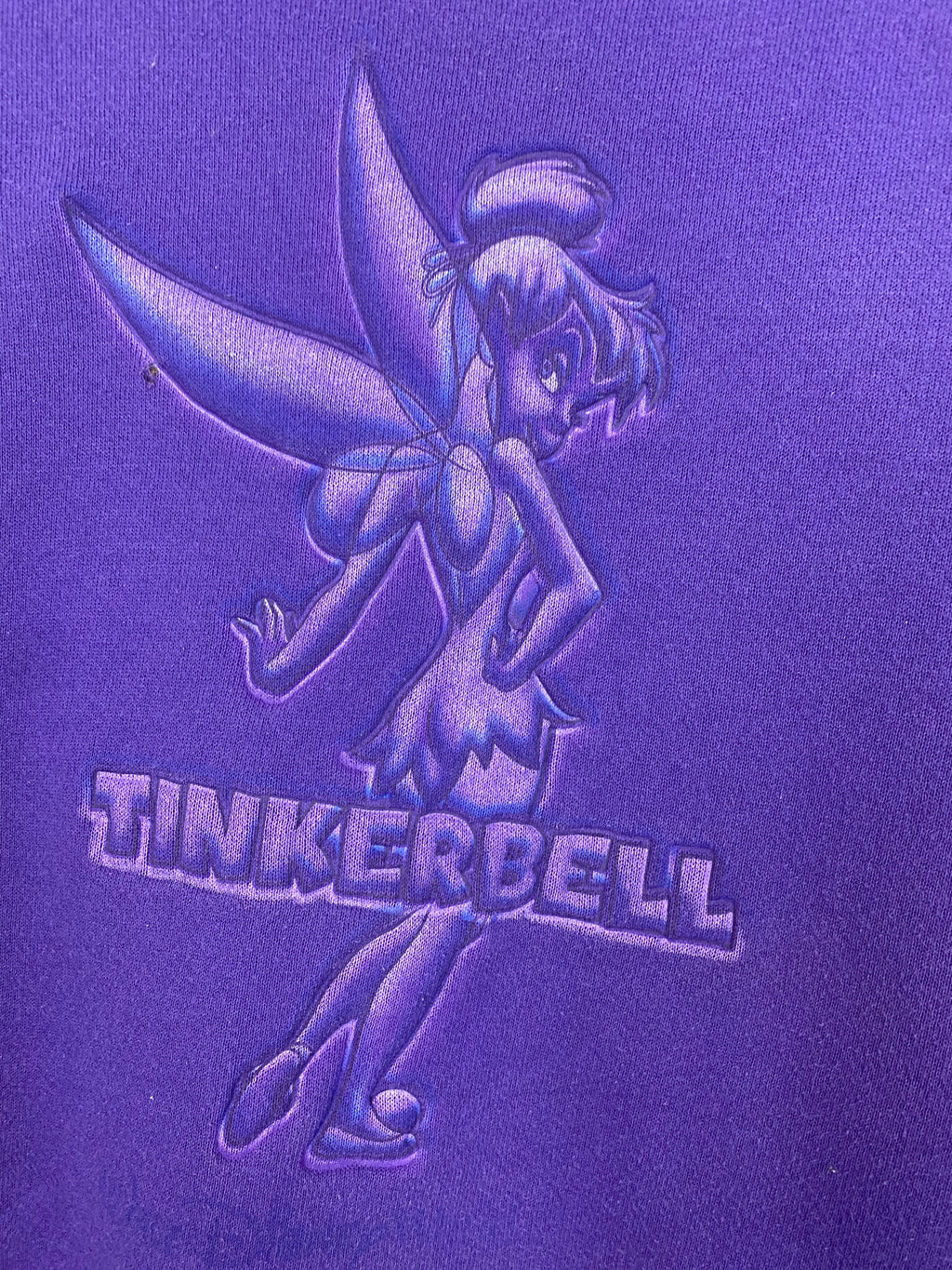 90s tinker bell crewneck - XS/S