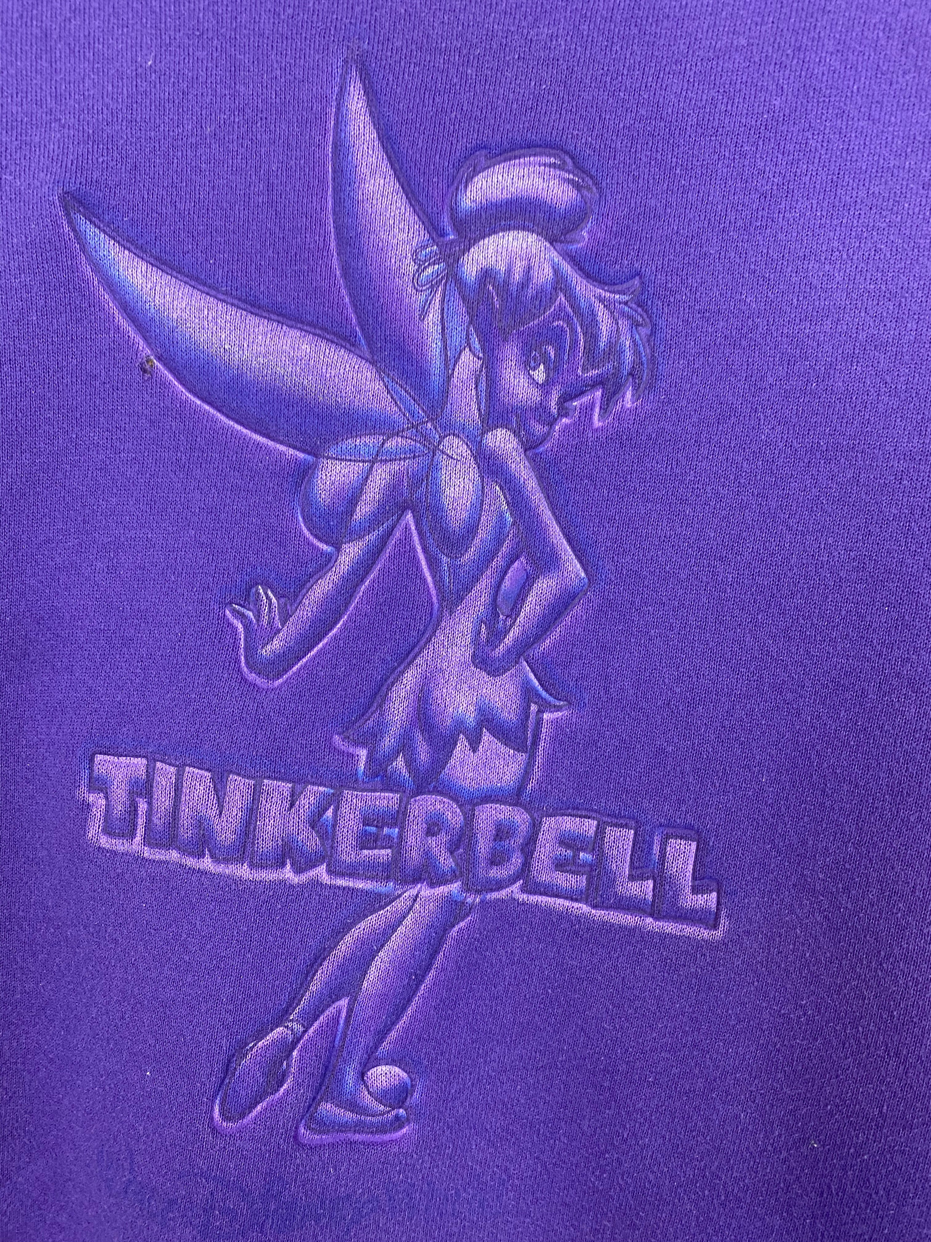 90s tinker bell crewneck - XS/S