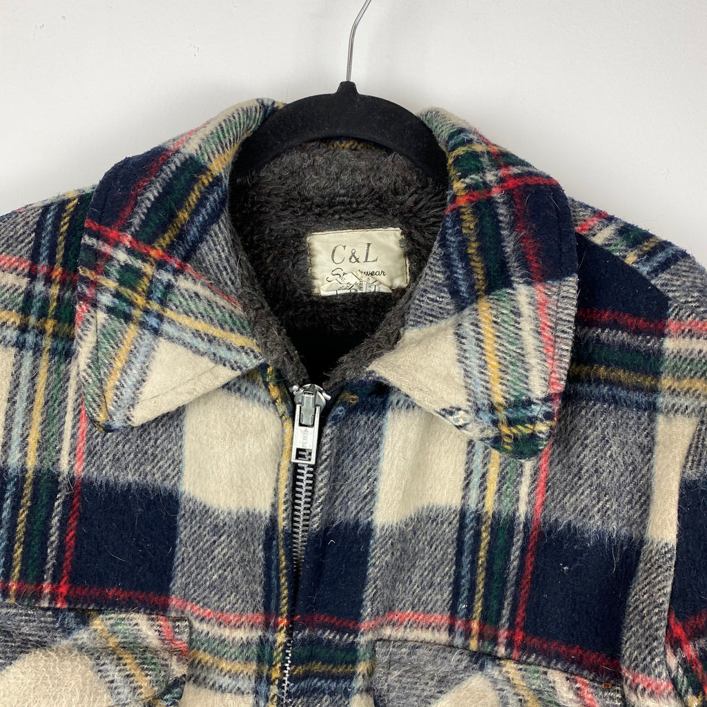Heavy full zip flannel jacket