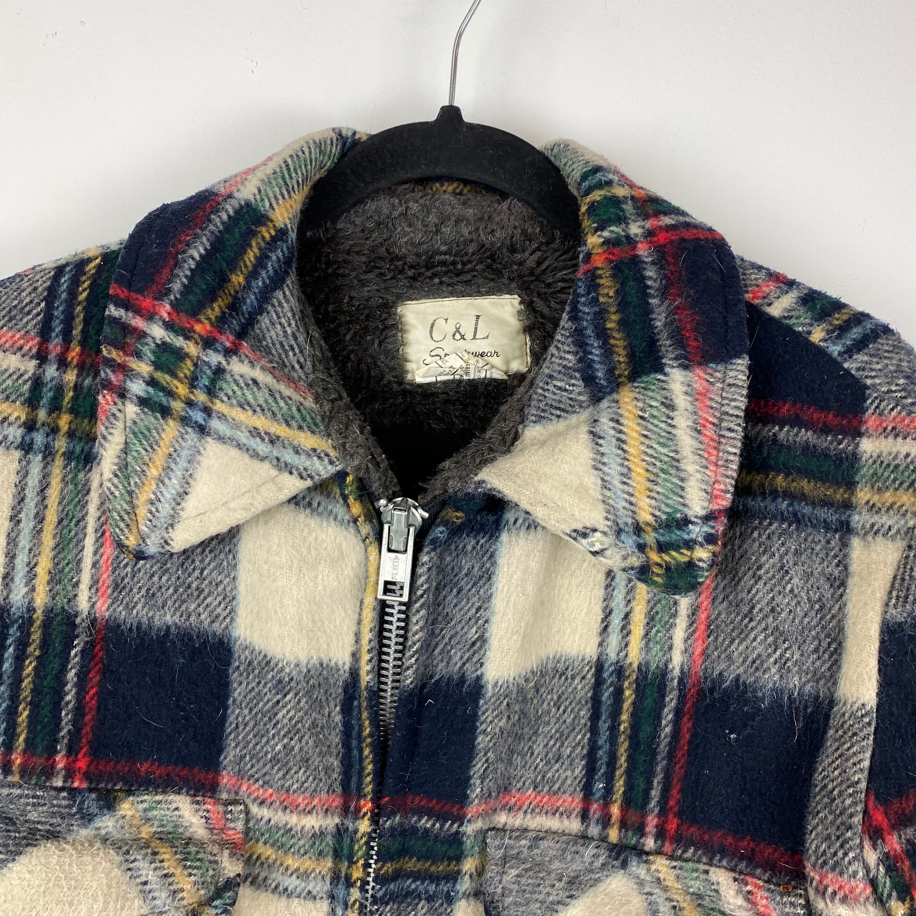 Heavy full zip flannel jacket