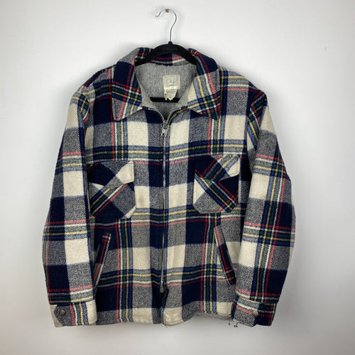 Heavy full zip flannel jacket