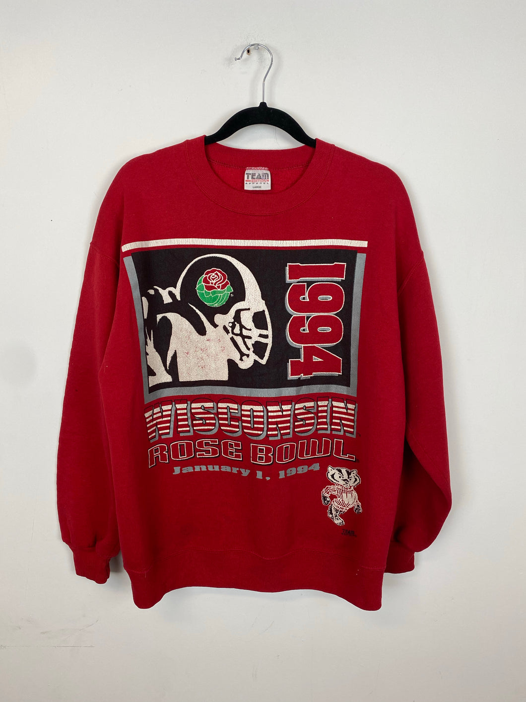 1994 Wisconsin Rose Bowl crewneck - S
