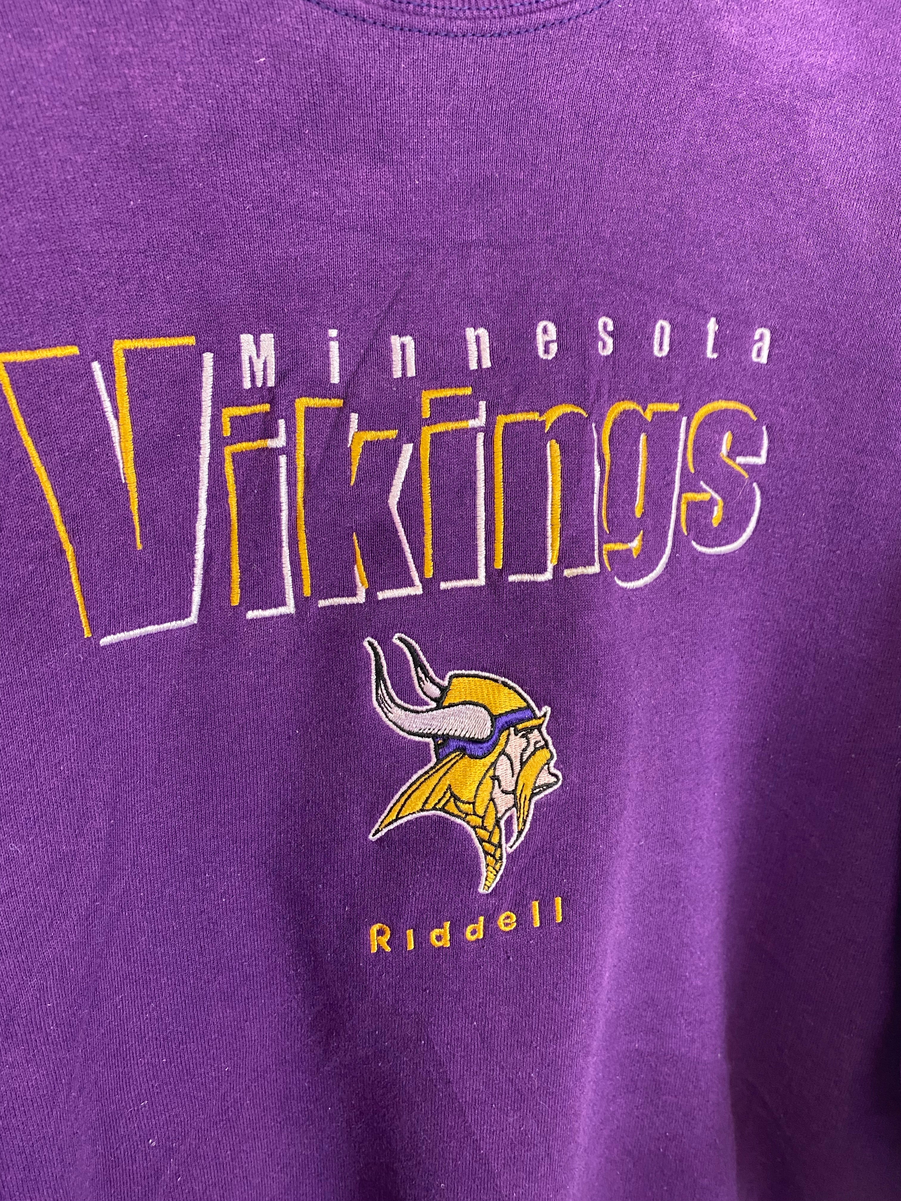 90s embroidered Vikings crewneck