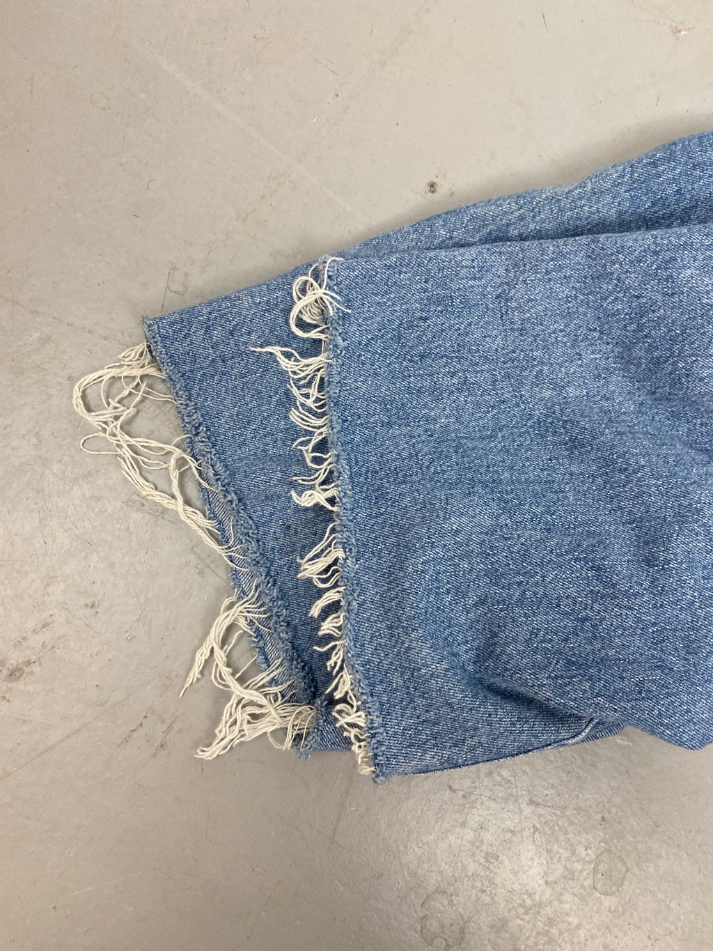 90s Nada Nuff frayed Hugh waisted denim shorts