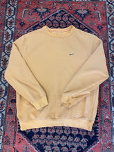 Load image into Gallery viewer, 2000s Mustard Nike Check Crewneck - L