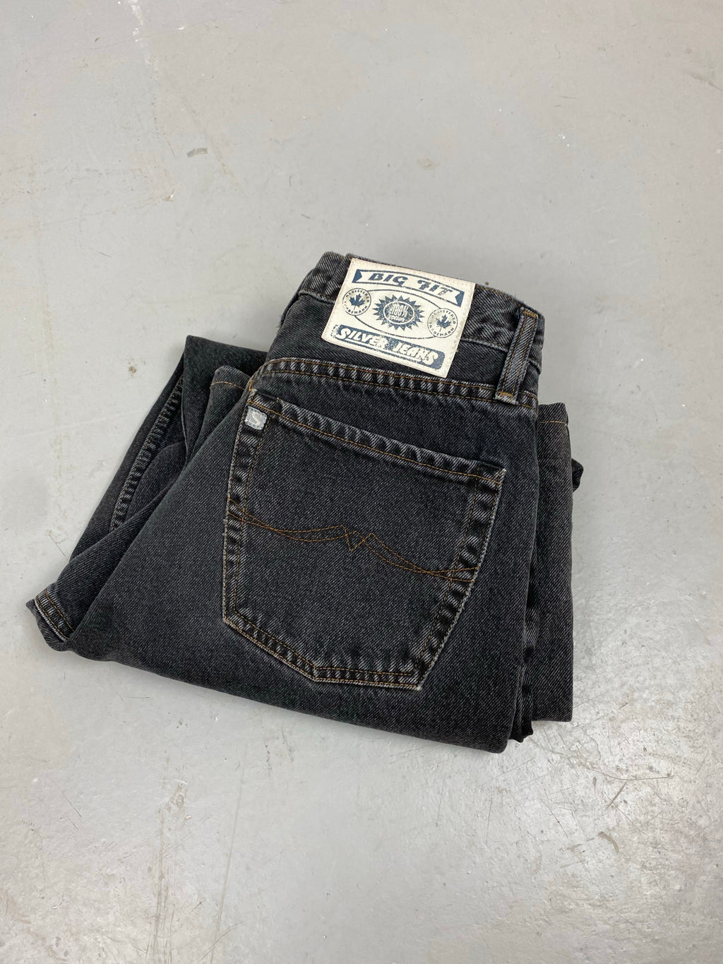 Baggy silver 90s denim jeans
