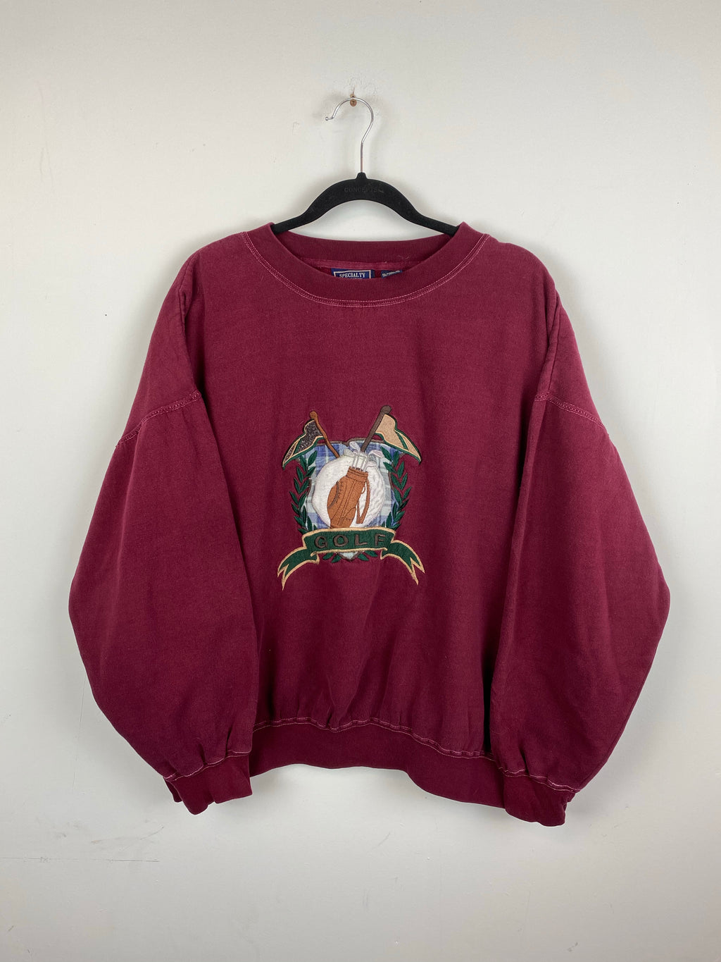 Vintage embroidered Golf crewneck