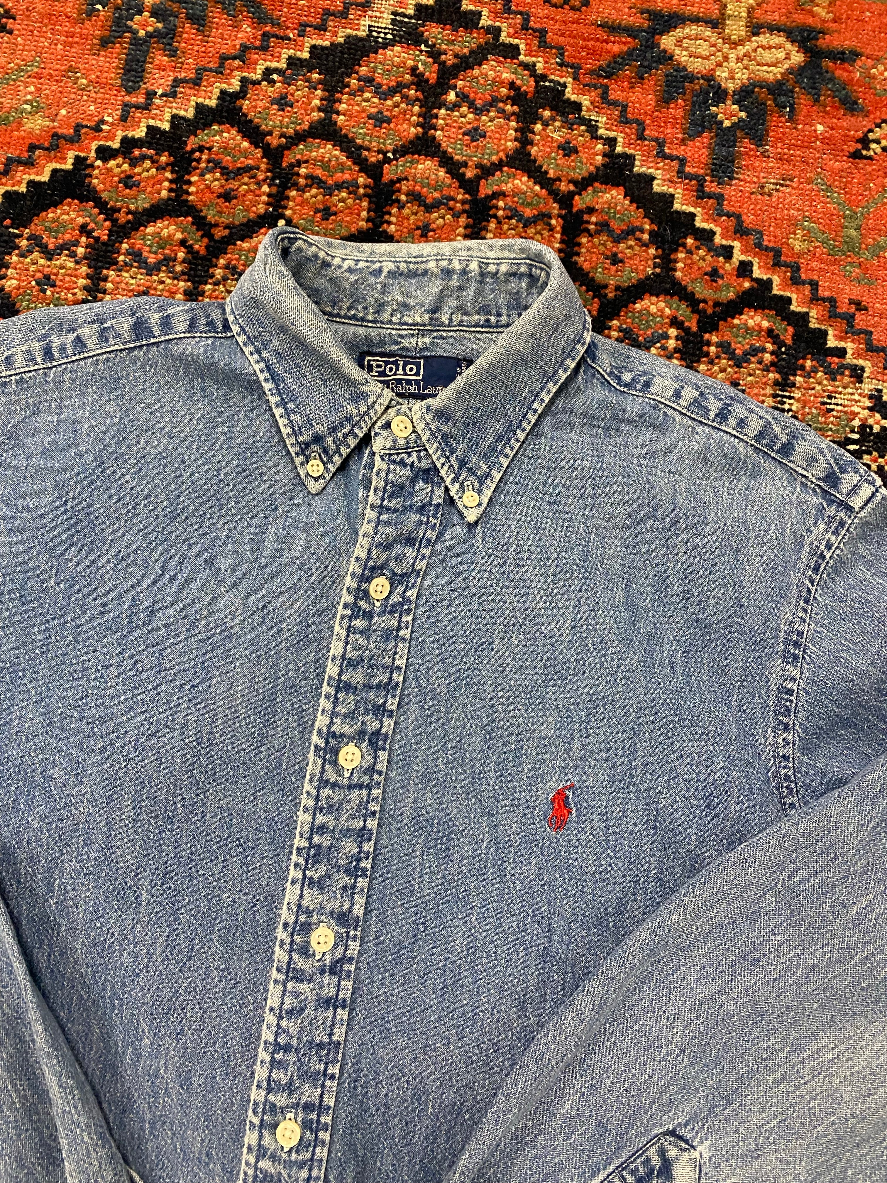 Vintage Ralph Lauren Denim Button Up - L