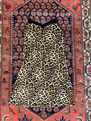 90s Cheetah Print Slip Dress - S