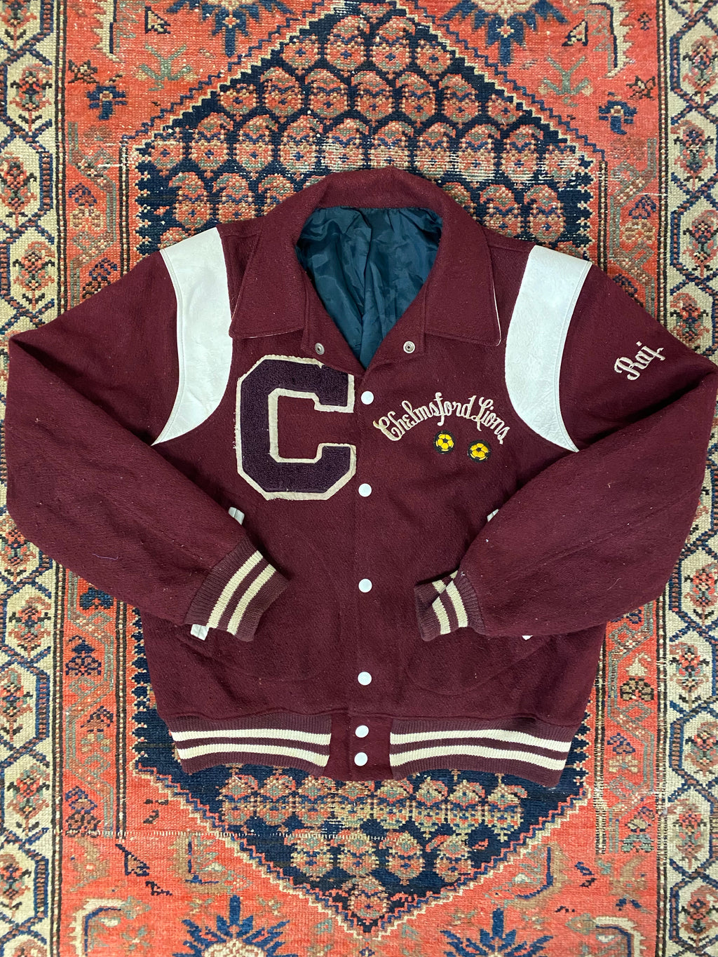 Vintage Wool Varsity Jacket - M