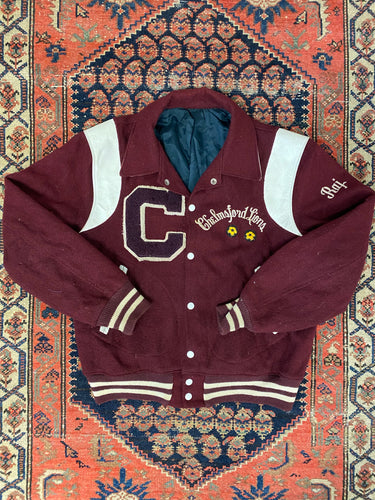 Vintage Wool Varsity Jacket - M