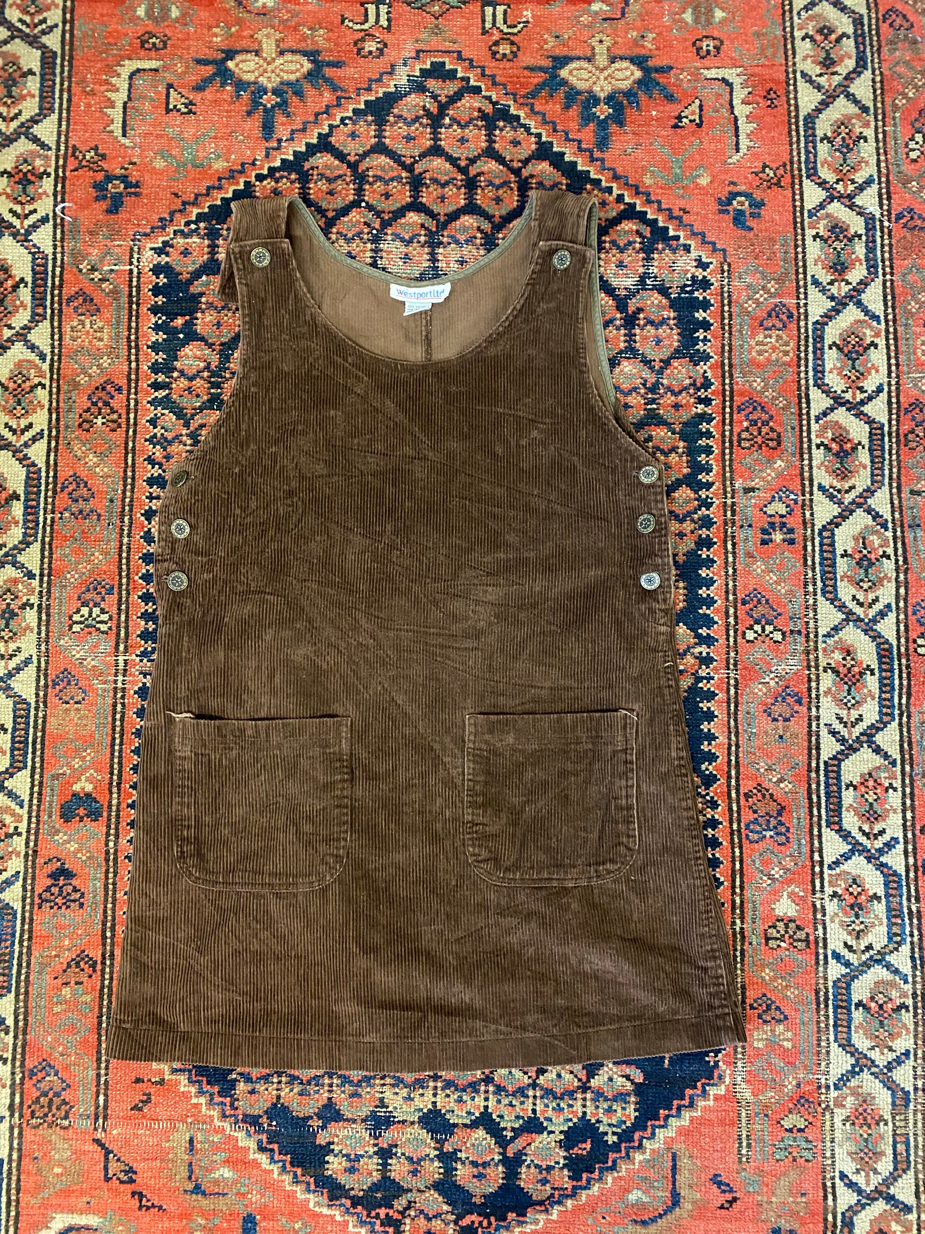 Vintage Corduroy Dress - S