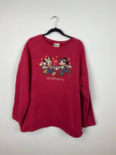 Load image into Gallery viewer, 90s embroidered Mickey and Minnie crewneck