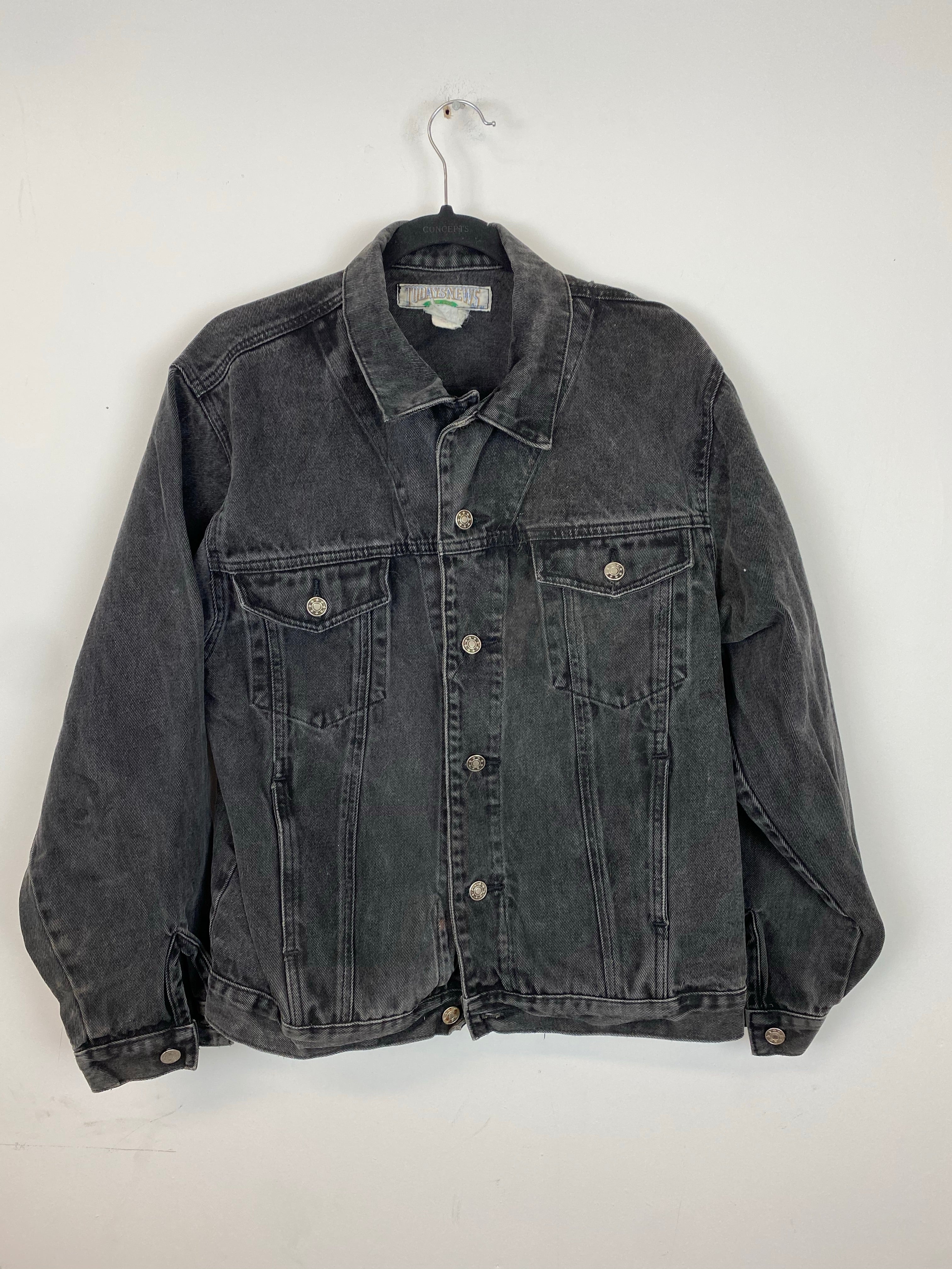 90s today’s news Denim jacket - S