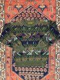 Vintage Patterned Knit Sweater - M