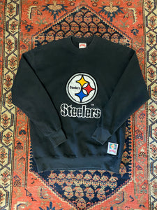 Vintage Embroidered Steelers Crewneck - M