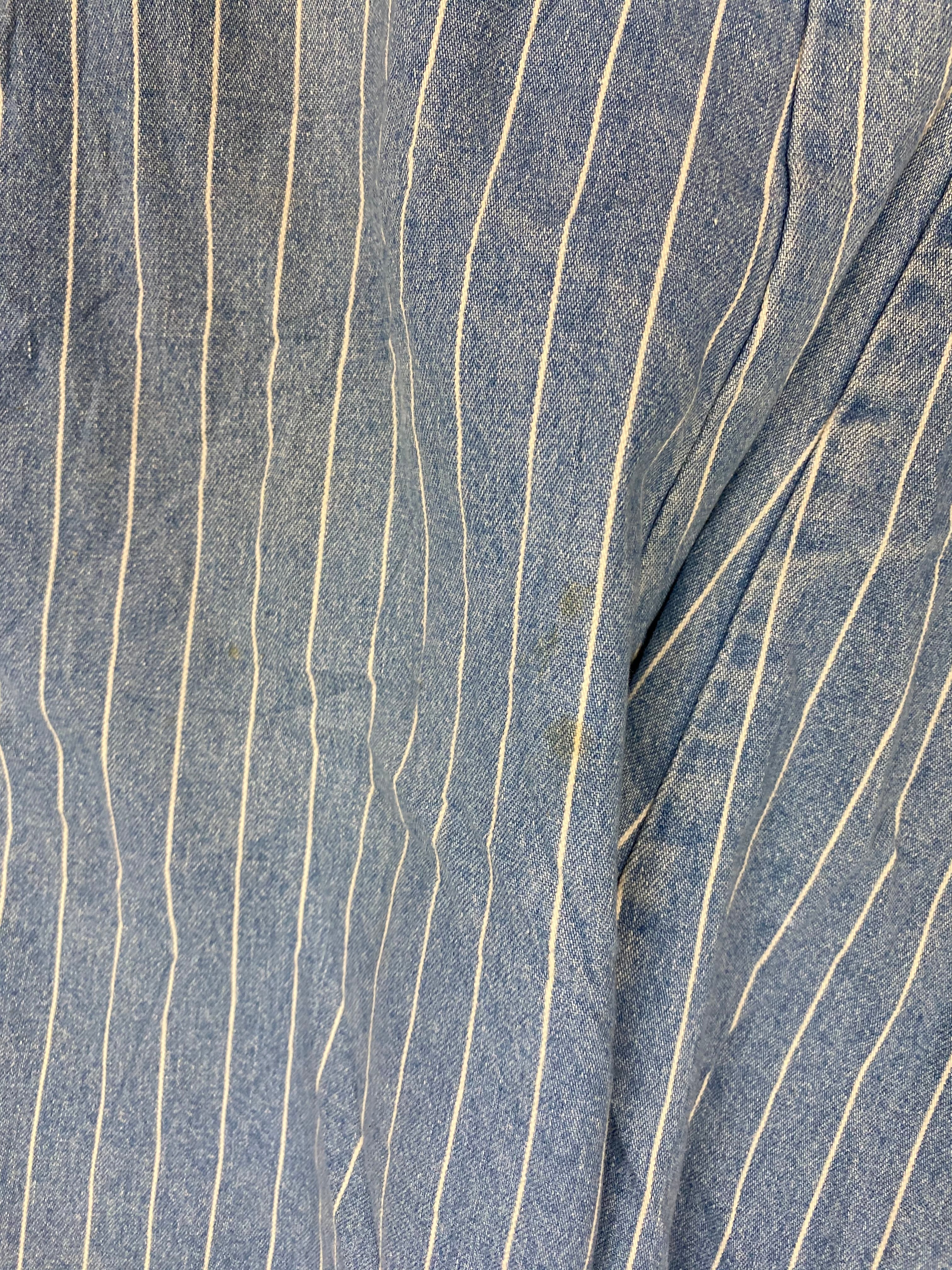 90s LL Bean high waisted striped denim