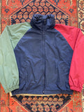Vintage colour blocked windbreaker - M