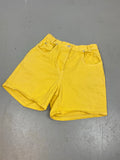 90s high waisted yellow shorts