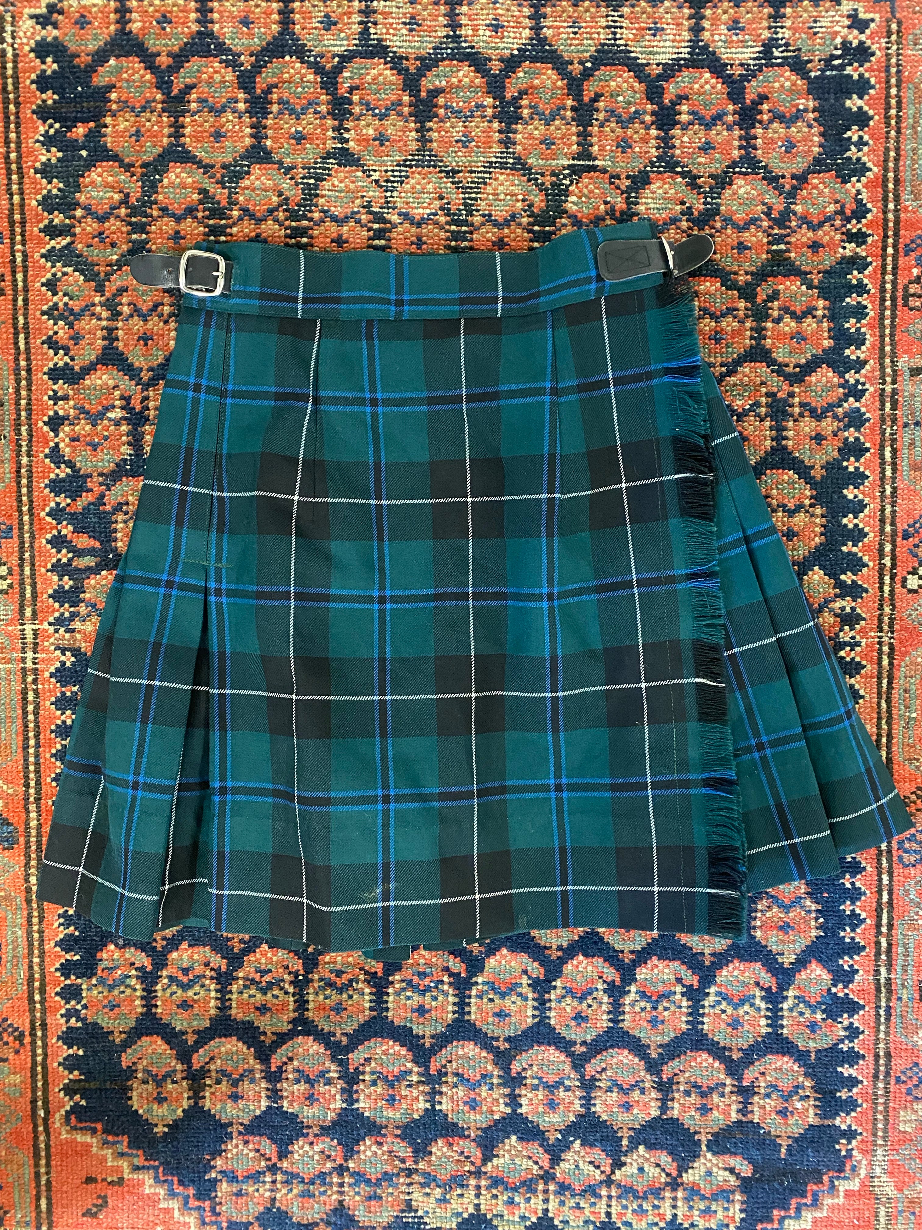 90s Plaid Skirt - 24in