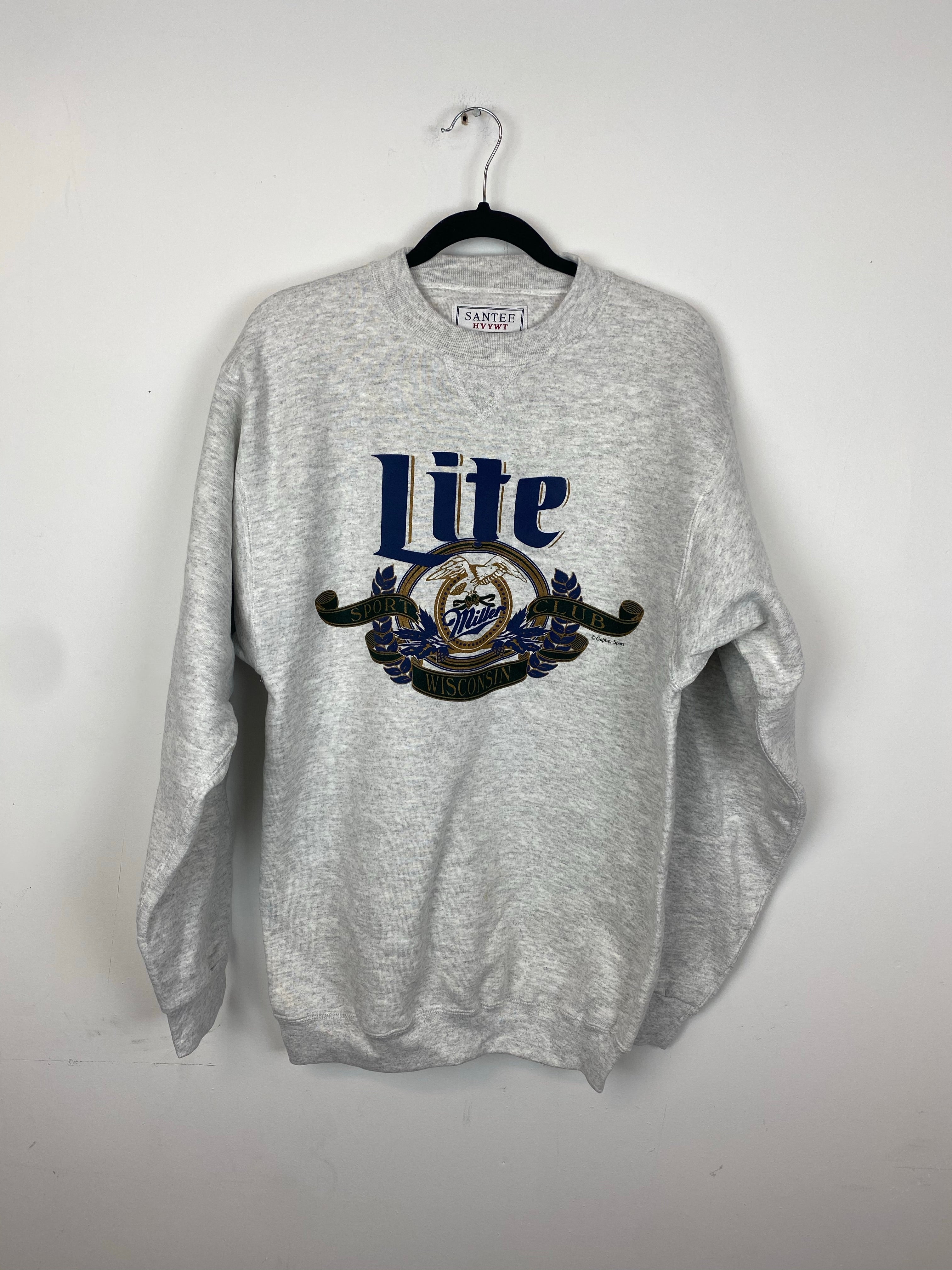 Heavy weight Miller lite crewneck - L