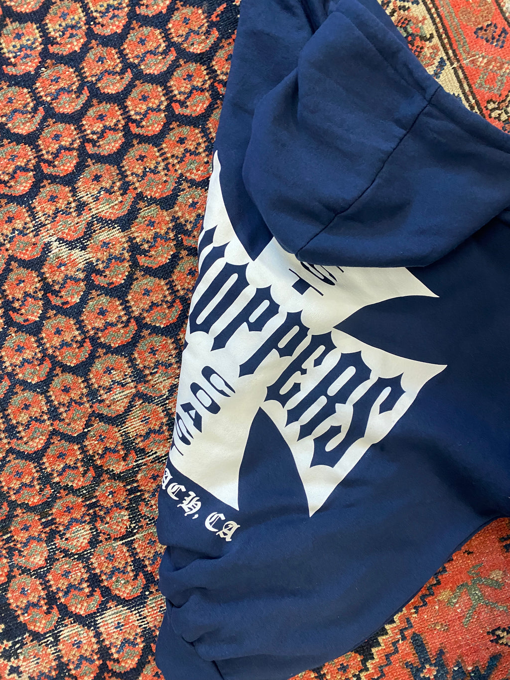 Vintage front and back west coast choppers zip hoodie - L