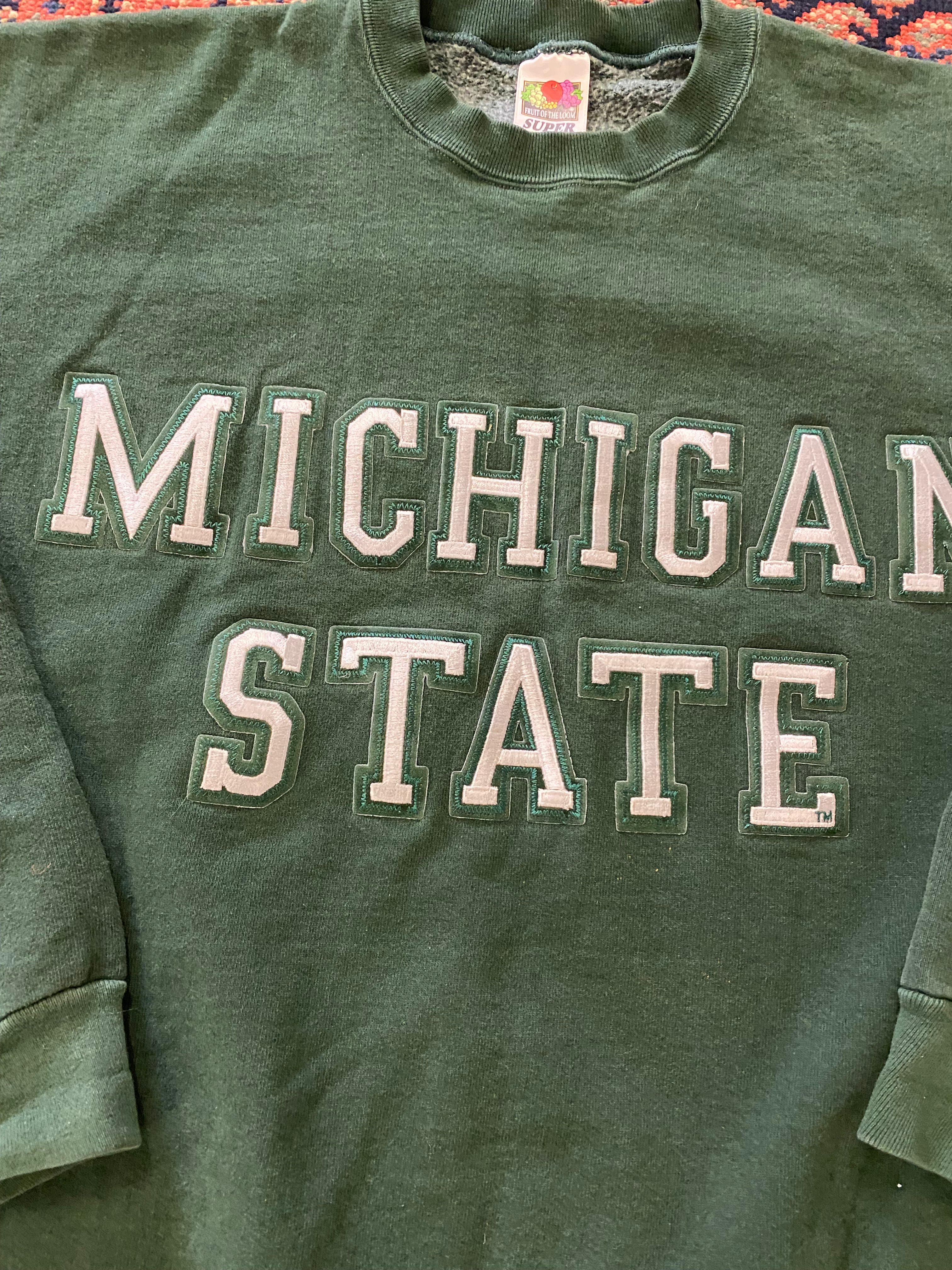 Vintage Michigan State Crewneck - L