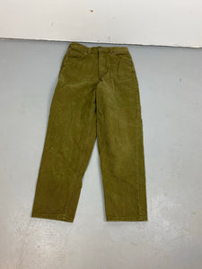 Green vintage straight leg denim
