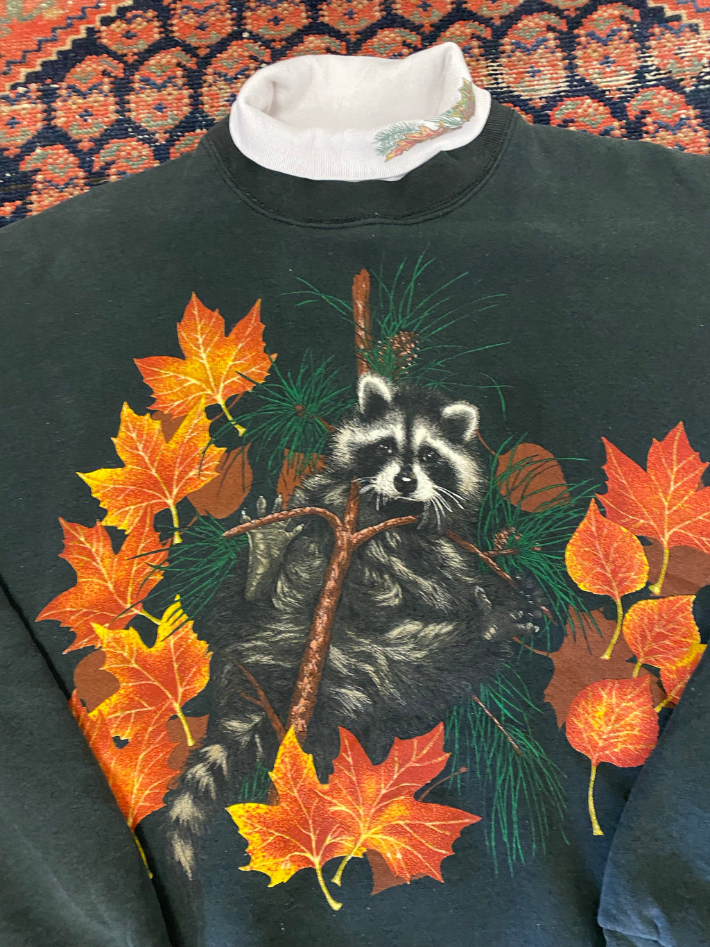 Vintage Racoon Turtleneck - M