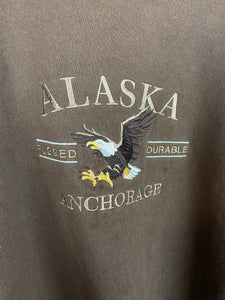 Vintage embroidered Alaska crewneck - L