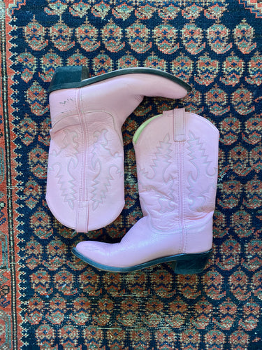 Vintage pink cowboy boots - WMNS/7.5