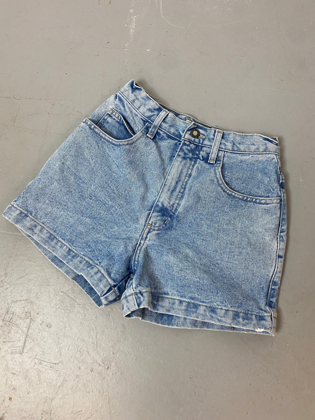 90s High Waisted Guess Denim Shorts - 25in