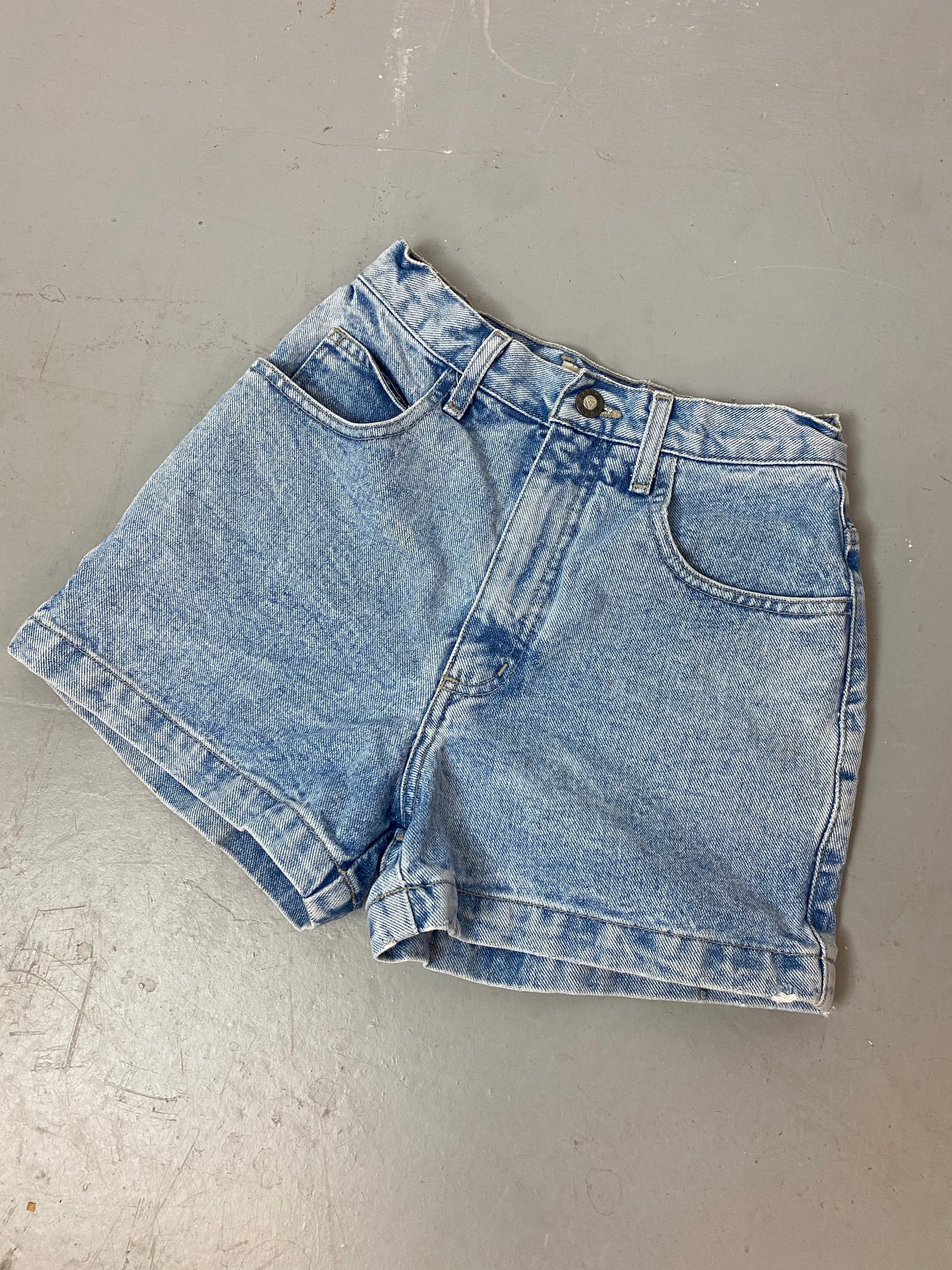 90s High Waisted Guess Denim Shorts - 25in