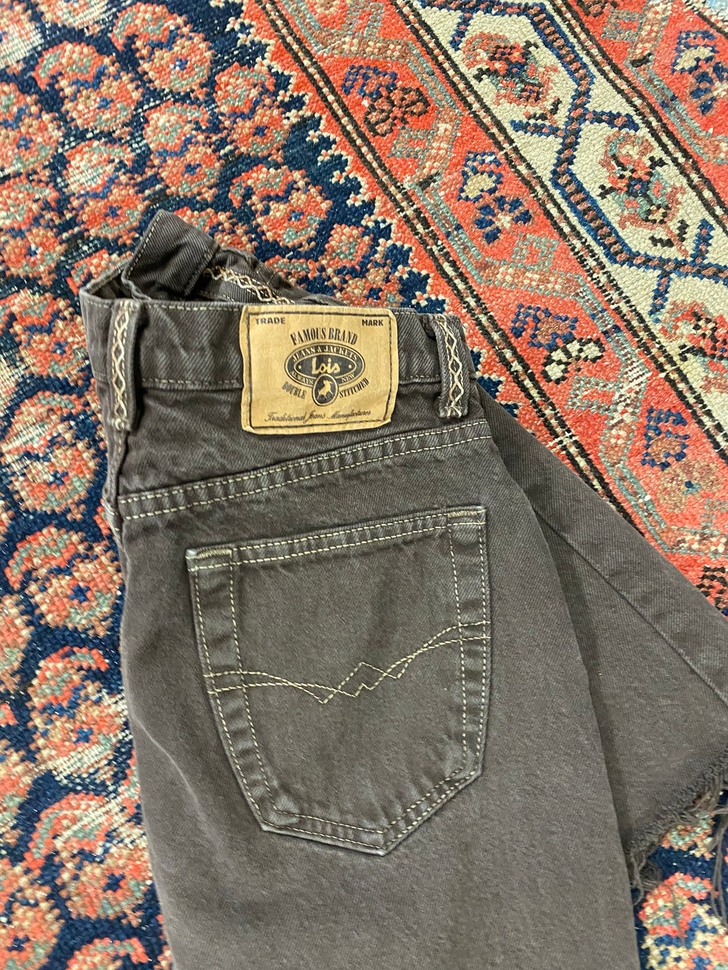 90s Brown High Waisted Frayed Denim Shorts - 26IN/W