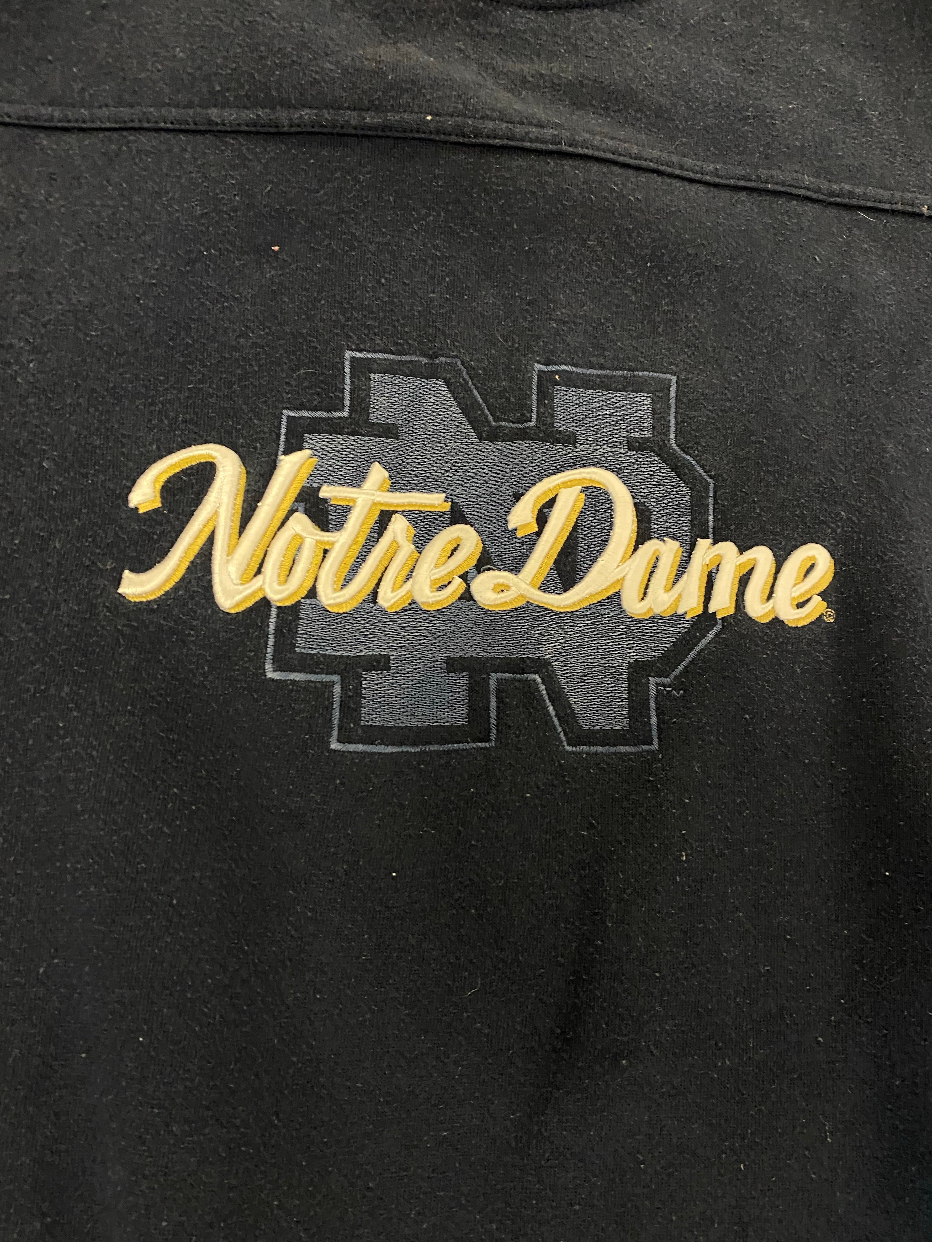 Vintage Embroidered Notre Dame Crewneck - L/XL