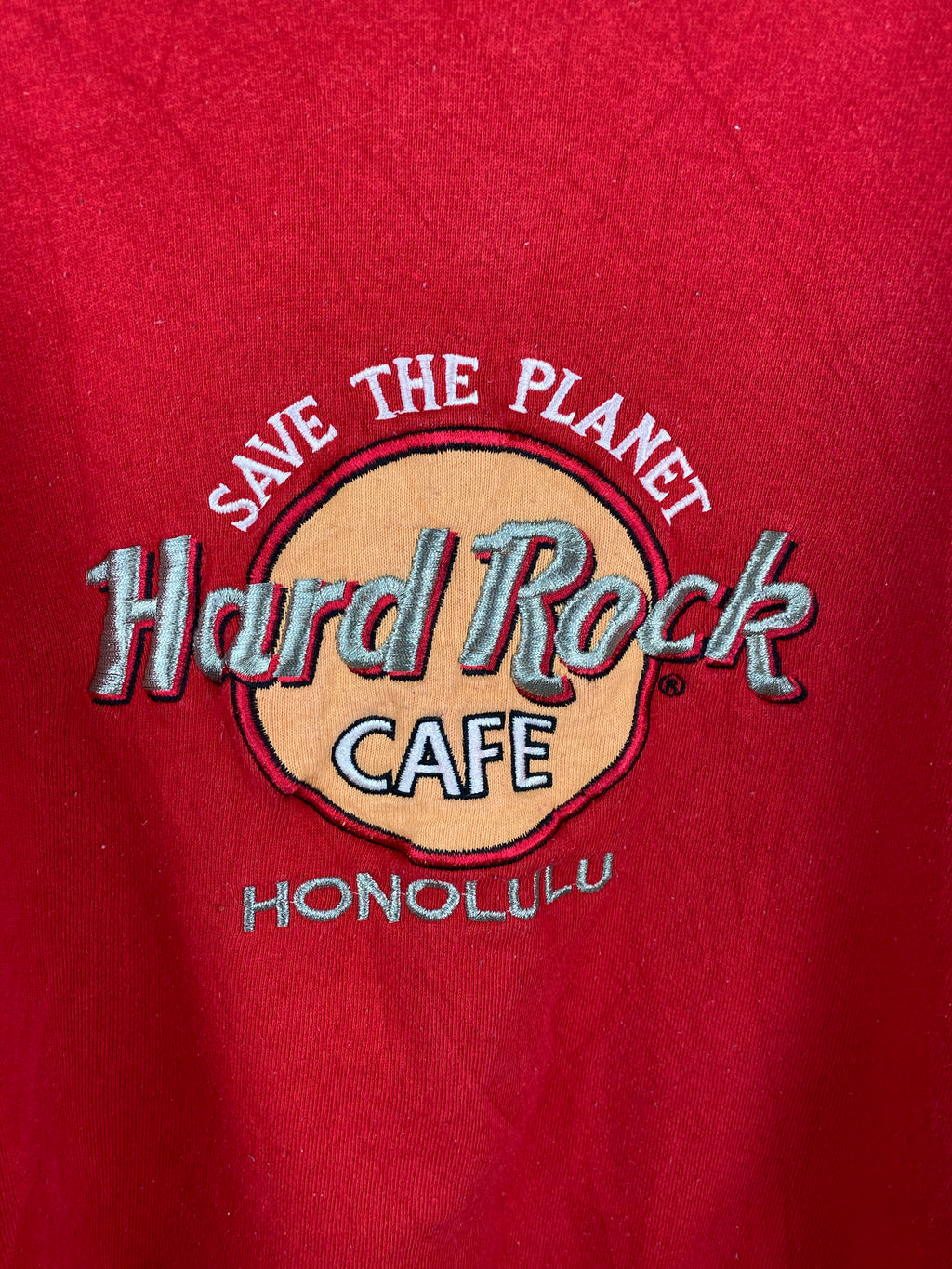 Embroidered Hard Rock Cafe crewneck