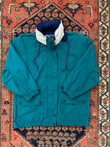 Vintage Teal Windbreaker - S