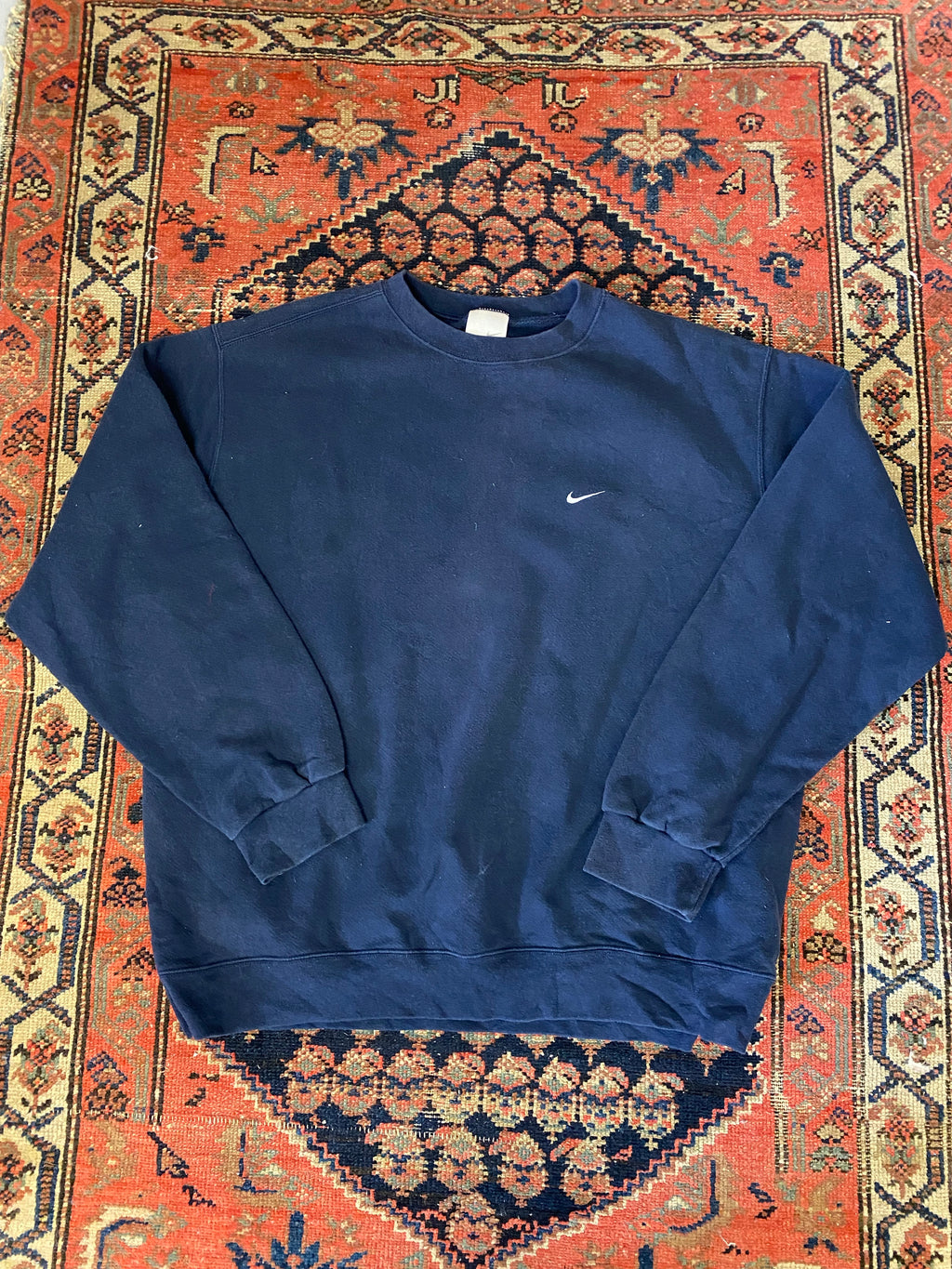 90s Nike Check Crewneck - L
