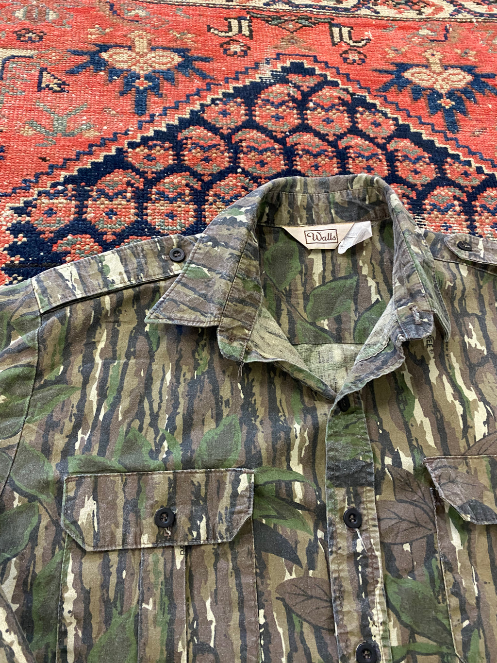 Vintage Real Tree Camo Button Up Shirt - M