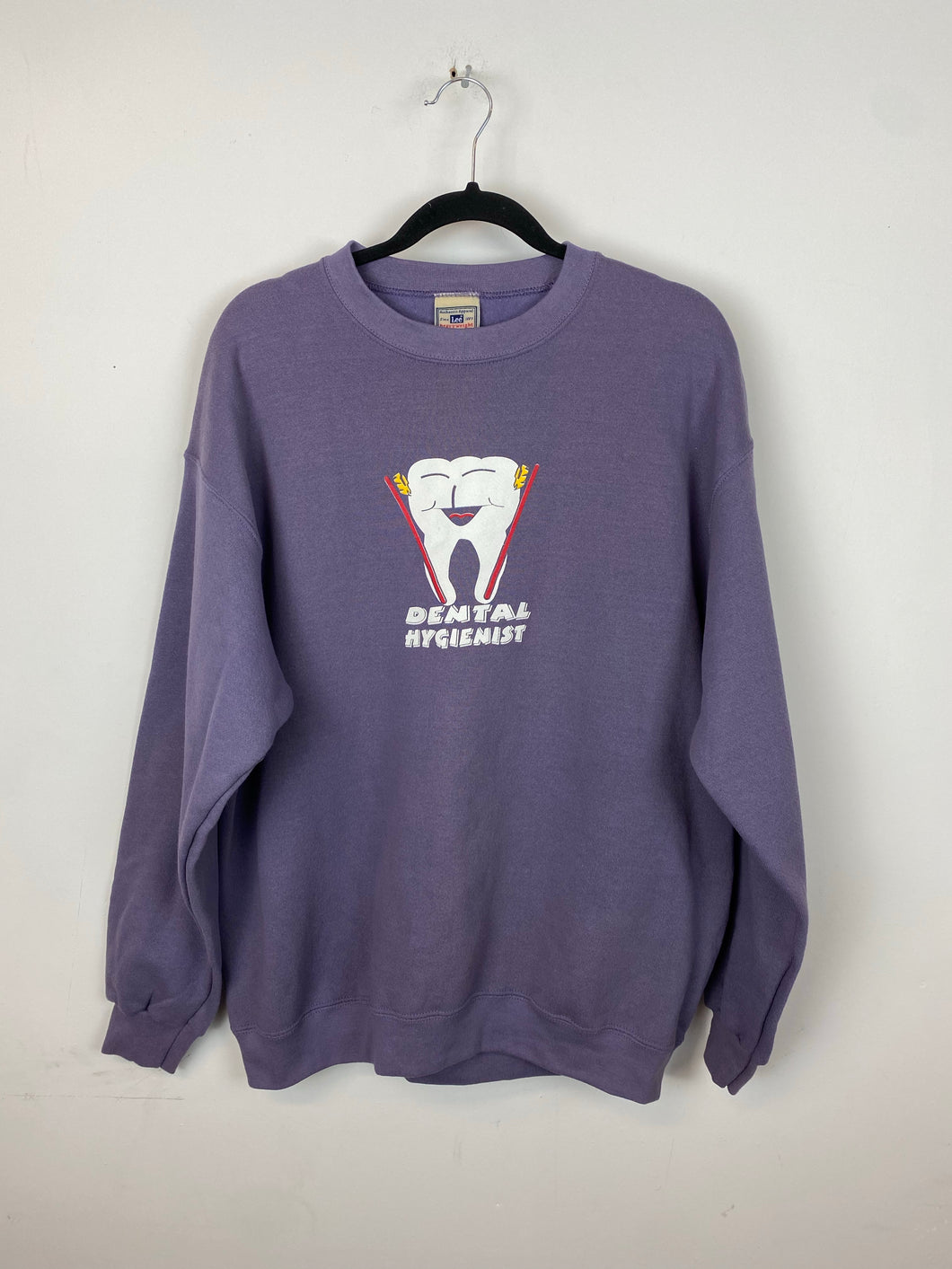 Vintage purple Dental crewneck - L